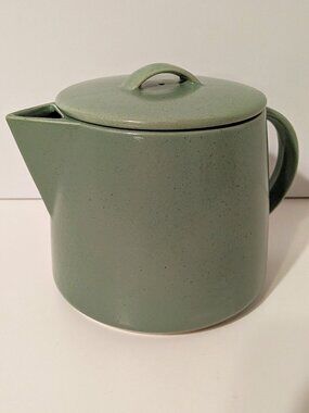 Calvin Klein Khaki Cargo Sage Teapot & Lid Mint BRAND NEW RETIRED